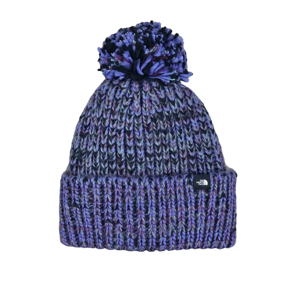The North Face Youth Lined Cozy Chunky Beanie Black/Multicolor NWT